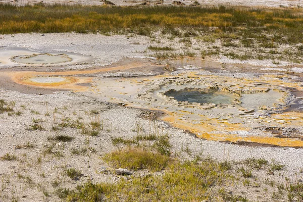 Geiser Aguas Termales Antigua Cuenca Fiel Parque Nacional Yellowstone Wyoming — Foto de Stock