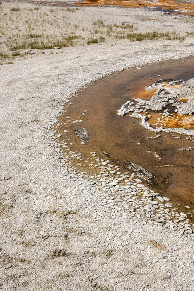 Geiser Aguas Termales Antigua Cuenca Fiel Parque Nacional Yellowstone Wyoming — Foto de Stock