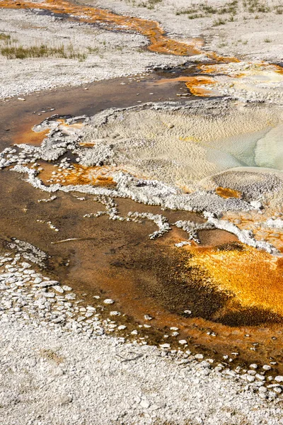 Geiser Aguas Termales Antigua Cuenca Fiel Parque Nacional Yellowstone Wyoming — Foto de Stock