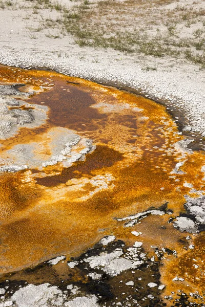 Geiser Aguas Termales Antigua Cuenca Fiel Parque Nacional Yellowstone Wyoming — Foto de Stock