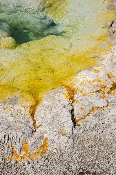 Geiser Aguas Termales Antigua Cuenca Fiel Parque Nacional Yellowstone Wyoming — Foto de Stock