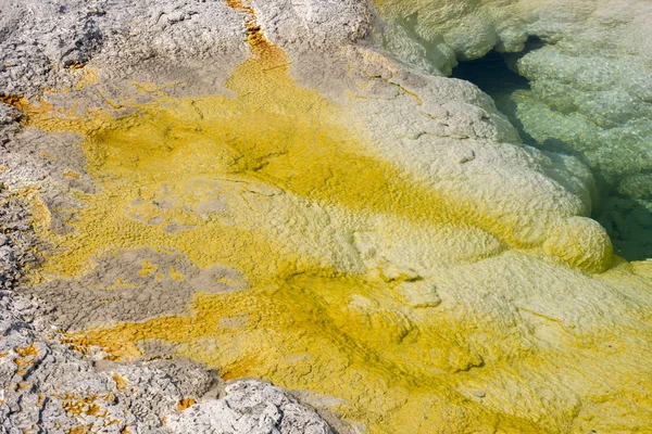 Geyser Source Chaude Dans Vieux Bassin Fidèle Parc National Yellowstone — Photo