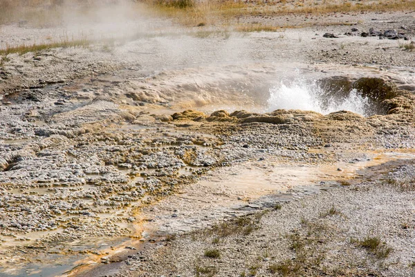 Geyser Hot Spring Old Faithful Basin Yellowstone National Park Wyoming — Stock Photo, Image