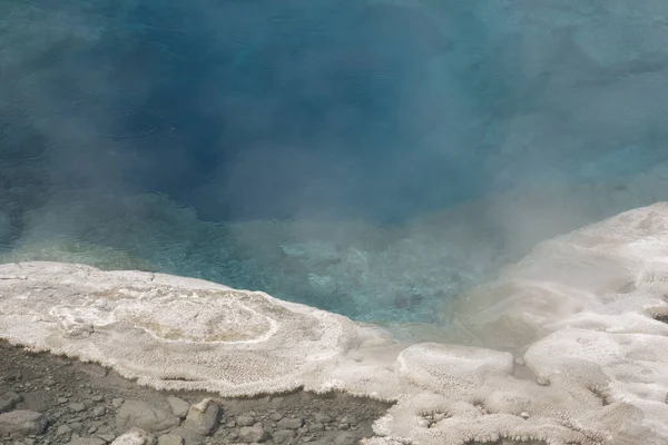 Geyser Dan Mata Air Panas Cekungan Setia Tua Taman Nasional — Stok Foto