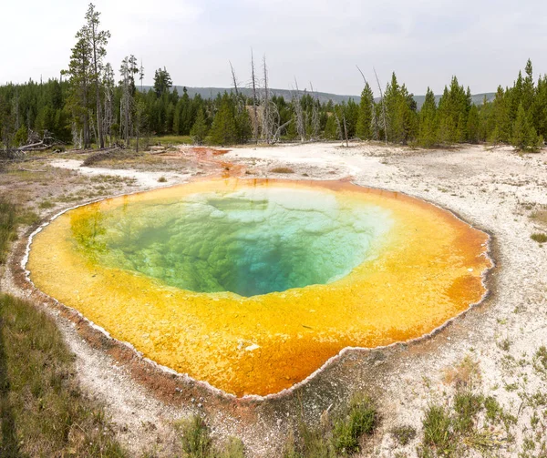 Geiser Aguas Termales Antigua Cuenca Fiel Parque Nacional Yellowstone Wyoming — Foto de Stock