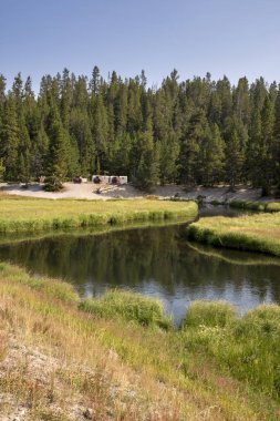 Wyoming yellowstone Milli Parkı Yellowstone Nehri