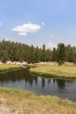 Wyoming yellowstone Milli Parkı Yellowstone Nehri