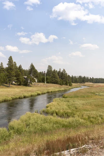 Yellowstone Річка Єллоустоунський Національний Парк Штаті Вайомінг — стокове фото