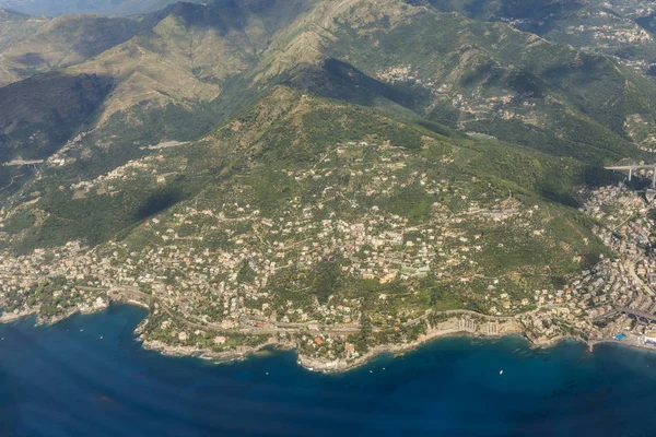 Vista Aérea Ciudad Génova Italia — Foto de Stock