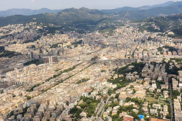 Вид Воздуха Город Генуя Италии — стоковое фото