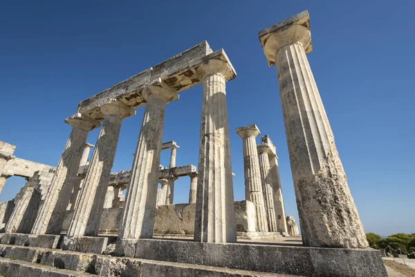 Храм Афайя Острове Эгина Греции — стоковое фото