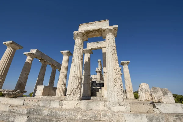 Świątynia Aphaia Wyspie Egina Grecji — Zdjęcie stockowe