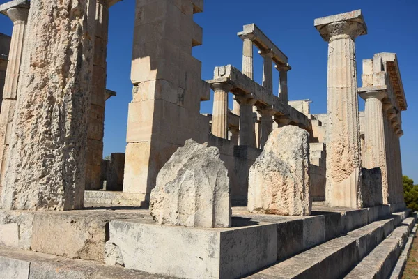 Храм Афайя Острове Эгина Греции — стоковое фото