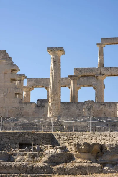 Ναός Αφαία Στο Νησί Έγκινα Στην Ελλάδα — Φωτογραφία Αρχείου