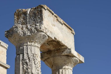 Yunanistan 'ın Egina Adası' ndaki Fas Tapınağı