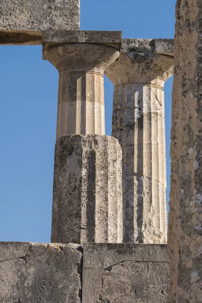 Templo Phaia Ilha Egina Grécia — Fotografia de Stock