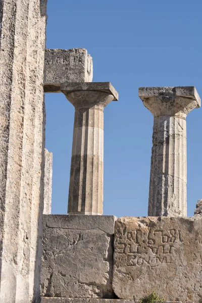 Храм Фая Острове Эгина Греции — стоковое фото