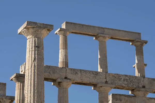 Храм Фаї Острові Егіна Греція — стокове фото