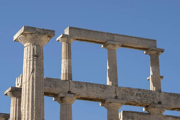 Świątynia Faia Wyspie Egina Grecji — Zdjęcie stockowe