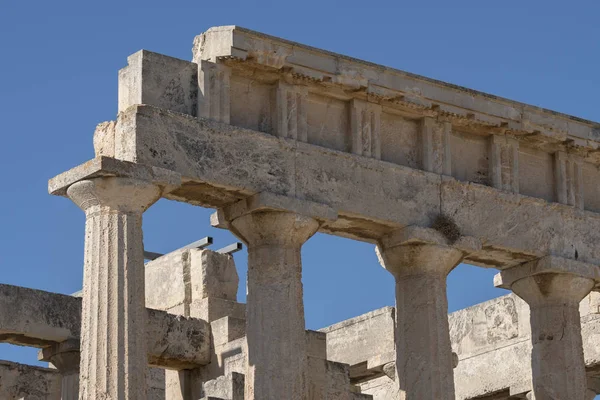 Świątynia Faia Wyspie Egina Grecji — Zdjęcie stockowe