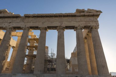 Atina 'daki Atina Akropolü Tapınağı Yunanistan