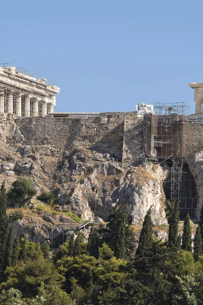 Templo Acropolis Atenas Atenas Visto Agora Greece — Fotografia de Stock