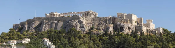 Kuil Akropolis Athena Athena Terlihat Dari Agora Yunani — Stok Foto