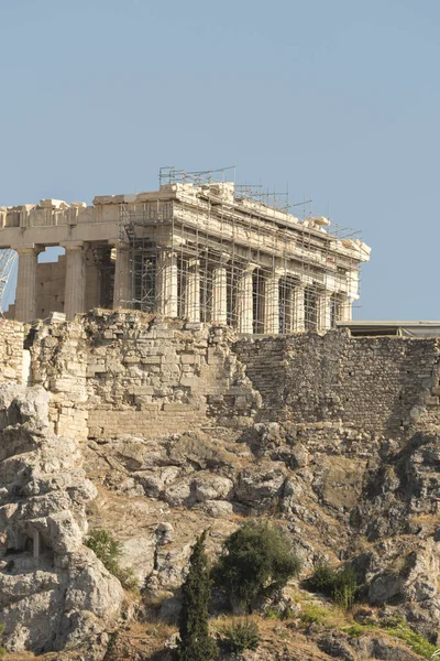 Templo Acropolis Atenas Atenas Visto Agora Greece — Fotografia de Stock