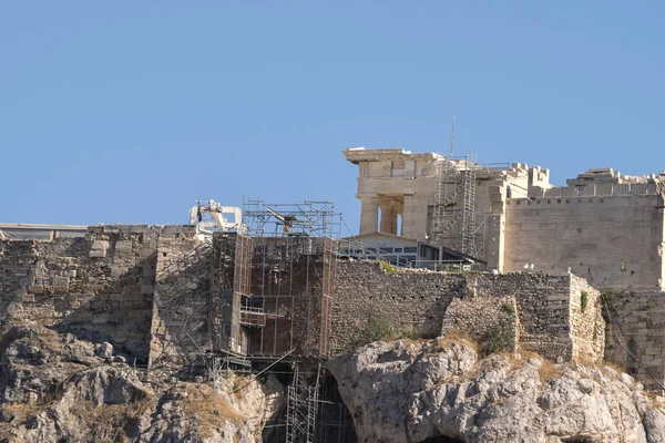 Templo Acropolis Atenas Atenas Visto Agora Greece — Fotografia de Stock