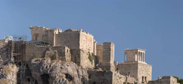 Templo Acrópolis Atenas Atenas Visto Desde Ágora Grecia — Foto de Stock