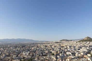Yunanistan 'daki Akropolis' ten Atina kenti manzarası