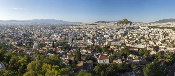 Panorama Della Città Atene Visto Dall Acropoli Grecia — Foto Stock