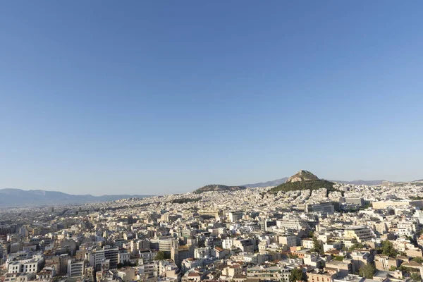 Panorama Della Città Atene Visto Dall Acropoli Grecia — Foto Stock