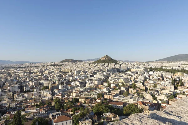 Panorama Della Città Atene Visto Dall Acropoli Grecia — Foto Stock