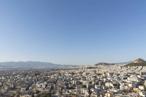 Panorama Della Città Atene Visto Dall Acropoli Grecia — Foto Stock