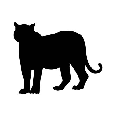 Asya 'nın güneydoğu bölgesinin haritasında bulunan bir yan görünüş siluetinde Hindiçin Kaplanı (Panthera Tigris Corbetti) bulunur. Element Yazdırma Defteri, Hayvan Kitabı ve Hayvan İçeriği İçin Kullanılabilir