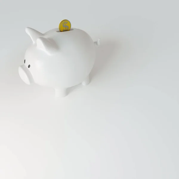 Piggy Banco Símbolo Segurança Monetária — Fotografia de Stock