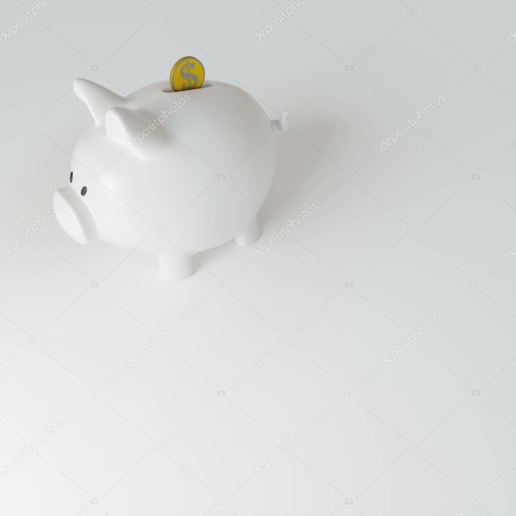 Piggy bank symbol of money safety