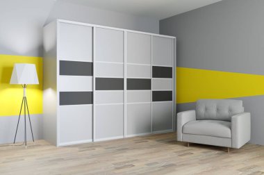 3D geometrik arka plan tasarım