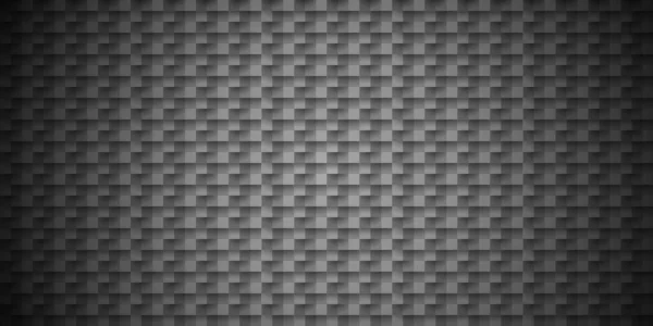 Fond Grille Géométrique Fibre Carbone Noir Foncé Texture Abstraite Sombre — Image vectorielle