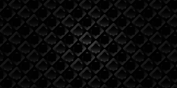 Fond Grille Géométrique Noir Foncé Texture Abstraite Sombre Moderne — Photo