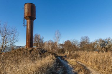 Eski su kulesi. Rusya. Kaluga bölgesi. Peremishl