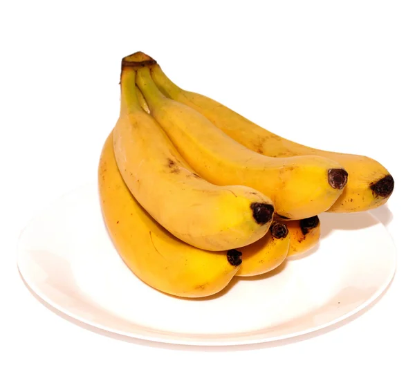 Bir tabakta sarı muz