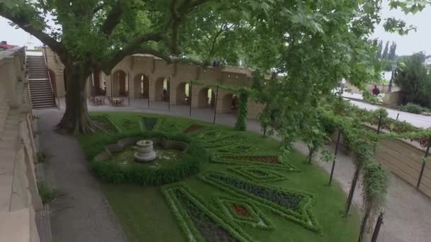 Almanya Kalesi Schwerin Bahçeleri Sayısı — Stok video