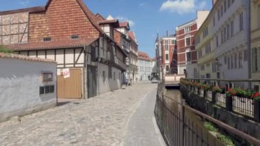 Quedlinburg eski şehirde Almanya tarihi yerler 