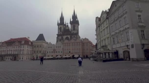 Paseo Callejero Praga — Vídeo de stock