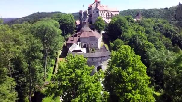 Pernstejn Castle Tsjechië — Stockvideo