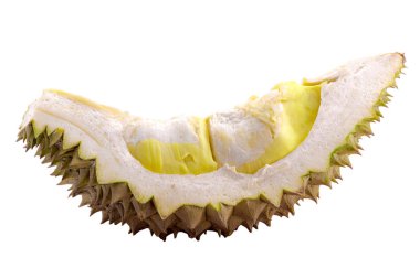 Kırpma yolu ile beyaz arka plan üzerinde Durain meyve