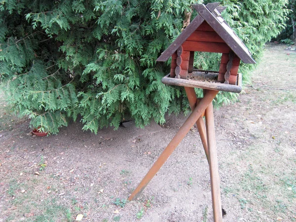 Vogelfutterplatz — Stockfoto