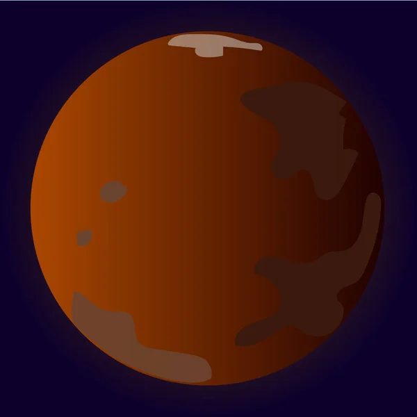 暗い背景の惑星火星 チラシ バナー ネットワーク その他のプロジェクトで使用できます — ストックベクタ